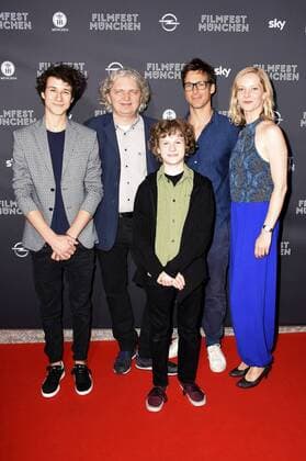 Jascha Baum, Wolfgang Murnberger, Nico Ramon Kleemann, Florian David Fitz und Teresa Weissbach bei er Premiere des Fernsehfilms Kästner und der kleine Dienstag auf dem 34. Filmfest München 2016. München im Gloria Filmpalast. München, 26.06.2016 Foto:xP.xSchönbergerx xFuturexImage