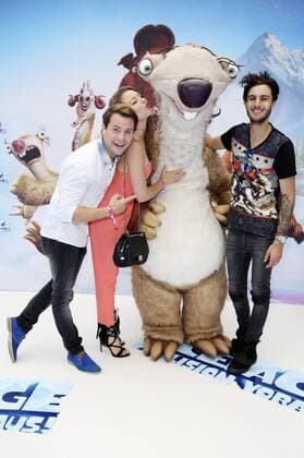 Rocco Stark, Joelina Drews und Marc Aurel Zeeb bei der Premiere des Kinofilms Ice Age - Kollision voraus! Ice Age: Collision Course im Cinestar Sony Center. Berlin, 26.06.2016 Foto:xS.xGabschx xFuturexImage