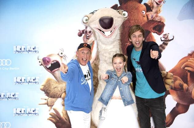 Otto Waalkes, Faye Montana und Freshtorge bei der Premiere des Kinofilms Ice Age - Kollision voraus! Ice Age: Collision Course im Cinestar Sony Center. Berlin, 26.06.2016 Foto:xFredericx xFuturexImage