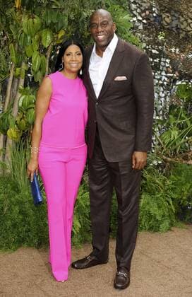 Magic Johnson & wife Cookie Johnson THE LEGEND OF TARZAN FILM PREMIERE Hollywood Patrick Rideaux PicturePerfect