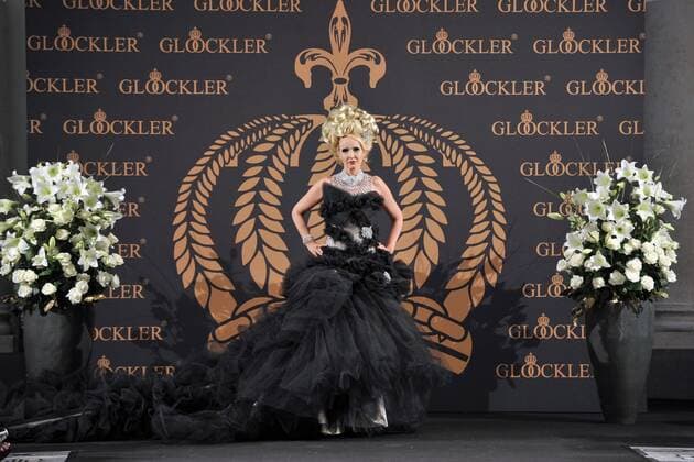 Harald Gloeoeckler Modenshow, die zertanzten Schuhe Kristina Bach Harald Gloeoeckler inziniert seine neuen Modenshow zur Fashion Week , die zertanzten Schuhe mit Promis im Hotel de Rome in Berlin 27.06.2016