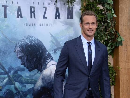 Cast member Alexander Skarsgard attends the premiere of the motion picture adventure film The Legend of Tarzan at the Dolby Theatre in the Hollywood section of Los Angeles on June 27, 2016. Storyline: Tarzan, having acclimated to life in London, is called back to his former home in the jungle to investigate the activities at a mining encampment.  LAP2016062708 JIMxRUYMEN