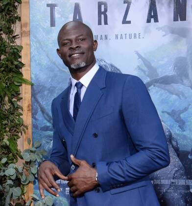 Cast member Djimon Hounsou attends the premiere of the motion picture adventure film The Legend of Tarzan at the Dolby Theatre in the Hollywood section of Los Angeles on June 27, 2016. Storyline: Tarzan, having acclimated to life in London, is called back to his former home in the jungle to investigate the activities at a mining encampment.  LAP2016062721 JIMxRUYMEN