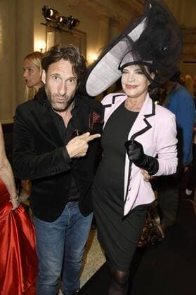 Falk-Willy Wild und Barbara Engel bei der Mode-Inszenierung des Märchens Die zertanzten Schuhe live mit Stardesigner Harald Glööckler auf der Mercedes-Benz Fashion Week Berlin Spring Summer 2017. Berlin, 27.06.2016 Foto:xFredericx xFuturexImage