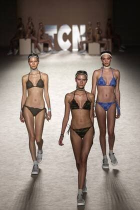 Models take to the catwalk creations of TCN s Swimsuit collection during the first day of the 080 Barcelona Fashion, in Barcelona, Spain, 27 June 2016. 080 Barcelona Fashion - Miquel Suay !ACHTUNG: NUR REDAKTIONELLE NUTZUNG!  20160628-636027016591817743