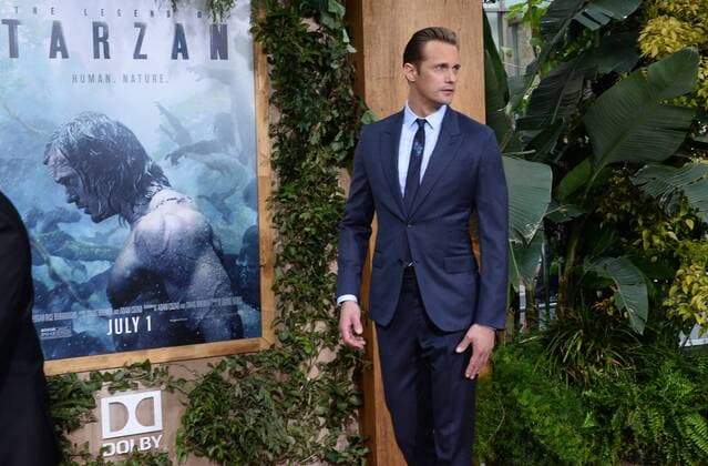 Cast member Alexander Skarsgard attends the premiere of the motion picture adventure film The Legend of Tarzan at the Dolby Theatre in the Hollywood section of Los Angeles on June 27, 2016. Storyline: Tarzan, having acclimated to life in London, is called back to his former home in the jungle to investigate the activities at a mining encampment.  LAP2016062738 JIMxRUYMEN