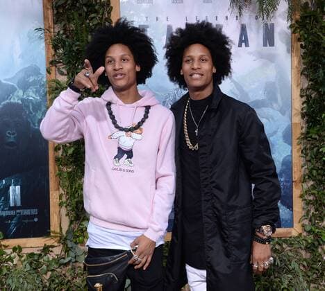 The Wes Twins attend the premiere of the film at the Dolby Theatre in the Hollywood section of Los Angeles on June 27, 2016. Storyline: Tarzan, having acclimated to life in London, is called back to his former home in the jungle to investigate the activities at a mining encampment.  LAP2016062748 JIMxRUYMEN