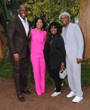 June 27, 2016 - Hollywood, CA, United States - 27 June 2016 - Hollywood. Magic Johnson, Cookie Johnson, LaTanya Richardson, Samuel L. Jackson. Arrivals for the Los Angeles World Premiere of Warner Bros. The Legend of Tarzan held at the Dolby Theater. Photo Credit: Hollywood United States - ZUMAa123