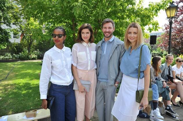 Sara Nuru, Marie Nasemann, Jochen Schropp und Eva Padberg bei der Ankunft zur Hien Le Modenschau im Rahmen der Mercedes-Benz Fashion Week Frühjahr Sommer 2017 am 28.06.2016 in Berlin MBFW Fashionweek in Berlin 2016- Hien Le Fashion Show 