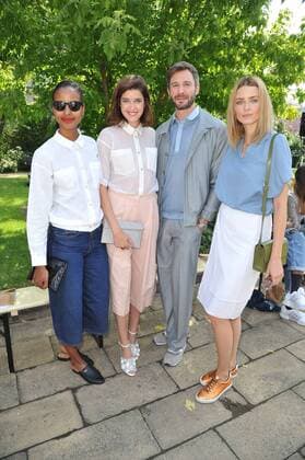 Sara Nuru, Marie Nasemann, Jochen Schropp und Eva Padberg bei der Ankunft zur Hien Le Modenschau im Rahmen der Mercedes-Benz Fashion Week Frühjahr Sommer 2017 am 28.06.2016 in Berlin MBFW Fashionweek in Berlin 2016- Hien Le Fashion Show 