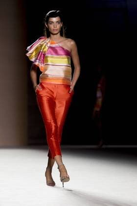 June 27, 2016 - Barcelona, Spain - Models presents a creation by Justicia Ruano at the 080 Barcelona Fashion Week 2016 on June 27, 2016 in Barcelona, Spain. Barcelona Spain  - ZUMAn230