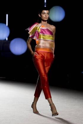 June 27, 2016 - Barcelona, Spain - Models presents a creation by Justicia Ruano at the 080 Barcelona Fashion Week 2016 on June 27, 2016 in Barcelona, Spain. Barcelona Spain  - ZUMAn230