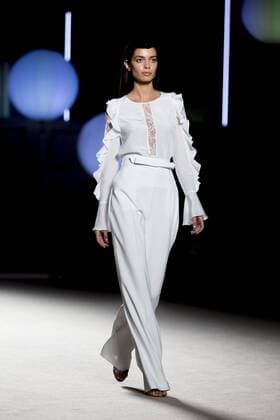 June 27, 2016 - Barcelona, Spain - Models presents a creation by Justicia Ruano at the 080 Barcelona Fashion Week 2016 on June 27, 2016 in Barcelona, Spain. Barcelona Spain  - ZUMAn230
