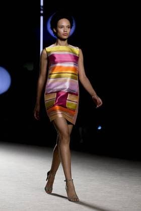 June 27, 2016 - Barcelona, Spain - Models presents a creation by Justicia Ruano at the 080 Barcelona Fashion Week 2016 on June 27, 2016 in Barcelona, Spain. Barcelona Spain  - ZUMAn230