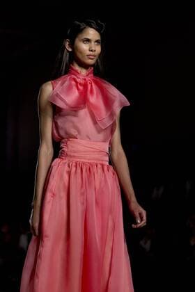 June 27, 2016 - Barcelona, Spain - Models presents a creation by Justicia Ruano at the 080 Barcelona Fashion Week 2016 on June 27, 2016 in Barcelona, Spain. Barcelona Spain  - ZUMAn230