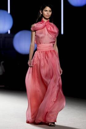 June 27, 2016 - Barcelona, Spain - Models presents a creation by Justicia Ruano at the 080 Barcelona Fashion Week 2016 on June 27, 2016 in Barcelona, Spain. Barcelona Spain  - ZUMAn230