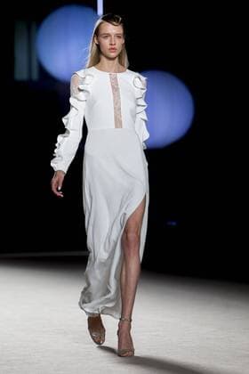 June 27, 2016 - Barcelona, Spain - Models presents a creation by Justicia Ruano at the 080 Barcelona Fashion Week 2016 on June 27, 2016 in Barcelona, Spain. Barcelona Spain  - ZUMAn230