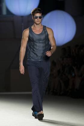 June 27, 2016 - Barcelona, Spain - A model presents a creation by Miquel Suay at the 080 Barcelona Fashion Week 2016 on June 27, 2016 in Barcelona, Spain. Barcelona Spain  - ZUMAn230