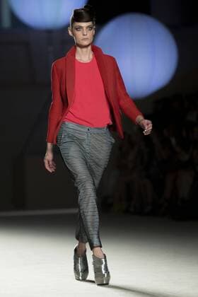 June 27, 2016 - Barcelona, Spain - A model presents a creation by Miquel Suay at the 080 Barcelona Fashion Week 2016 on June 27, 2016 in Barcelona, Spain. Barcelona Spain  - ZUMAn230