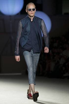 June 27, 2016 - Barcelona, Spain - A model presents a creation by Miquel Suay at the 080 Barcelona Fashion Week 2016 on June 27, 2016 in Barcelona, Spain. Barcelona Spain  - ZUMAn230