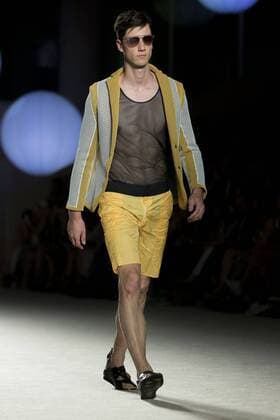 June 27, 2016 - Barcelona, Spain - A model presents a creation by Miquel Suay at the 080 Barcelona Fashion Week 2016 on June 27, 2016 in Barcelona, Spain. Barcelona Spain  - ZUMAn230