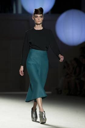 June 27, 2016 - Barcelona, Spain - A model presents a creation by Miquel Suay at the 080 Barcelona Fashion Week 2016 on June 27, 2016 in Barcelona, Spain. Barcelona Spain  - ZUMAn230