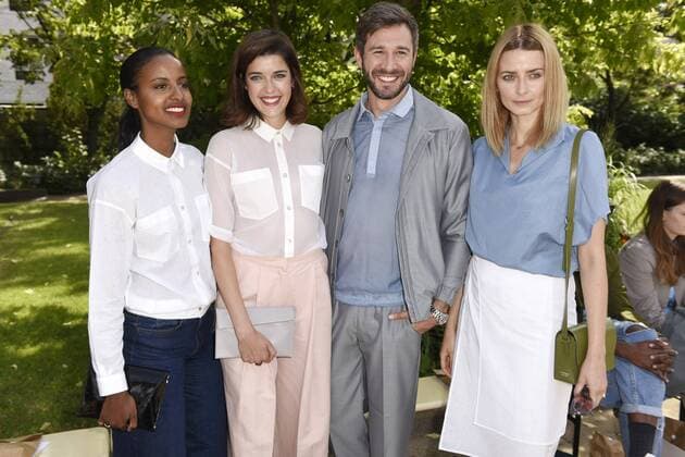 Sara Nuru, Marie Nasemann, Jochen Schropp und Eva Padberg bei der Hien Le Fashion Show auf der Mercedes-Benz Fashion Week Berlin Spring Summer 2017. Berlin, 28.06.2016 Foto:xFredericx xFuturexImage