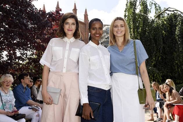 Marie Nasemann, Sara Nuru und Eva Padberg bei der Hien Le Fashion Show auf der Mercedes-Benz Fashion Week Berlin Spring Summer 2017. Berlin, 28.06.2016 Foto:xFredericx xFuturexImage