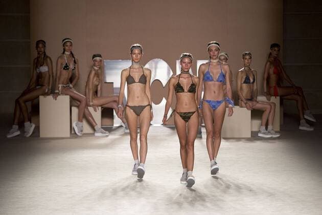 June 27, 2016 - Barcelona, Spain - A model presents a creation by TCN at the 080 Barcelona Fashion Week 2016 on June 27, 2016 in Barcelona, Spain. Barcelona Spain  - ZUMAn230