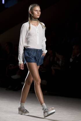 June 27, 2016 - Barcelona, Spain - A model presents a creation by TCN at the 080 Barcelona Fashion Week 2016 on June 27, 2016 in Barcelona, Spain. Barcelona Spain  - ZUMAn230