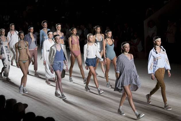 June 27, 2016 - Barcelona, Spain - Models presents a creation by TCN at the 080 Barcelona Fashion Week 2016 on June 27, 2016 in Barcelona, Spain. Barcelona Spain  - ZUMAn230