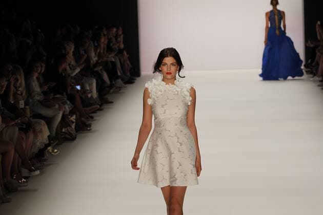 Ewa Herzog at the Fashion Week Berlin Model wears the collection of Ewa Herzog on the catwalk at the Erika Hess Ice Stadium in Berlin-Weding. The 19th time of the Mercedes-Benz Fashion Week in Berlin. Numerous labels are taking part in the German fashion week for the 2017 spring summer season.  SimonexKuhlmey