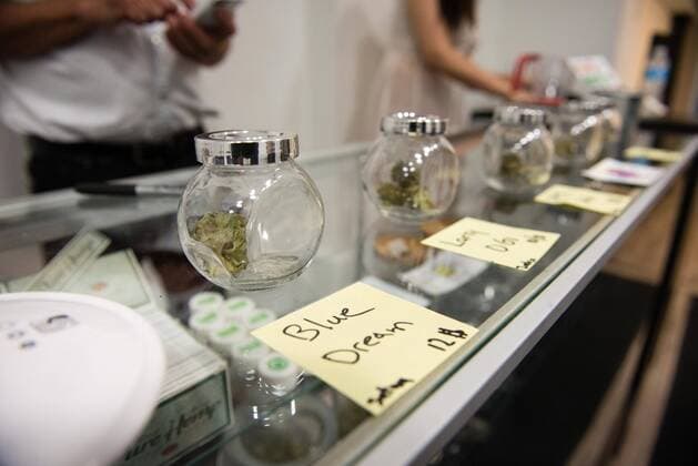 June 24, 2016 - Canada - Scenes at the re-opening of the Cannabis Culture pot shop. Prince of Pot Marc Emery owns the franchise. .Uploaded external by: Robinson, Michael Canada  - ZUMAt14_