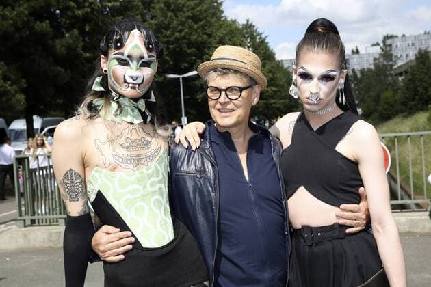 Rolf Scheider mit Begleitung bei der Thomas Hanisch Fashion Show auf der Mercedes-Benz Fashion Week Berlin Spring Summer 2017. Berlin, 28.06.2016 Foto:xS.xGabschx xFuturexImage