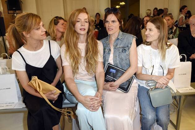 Heike Makatsch, Pheline Roggan, Fritzi Haberlandt und Aino Laberenz bei der Malaikaraiss Fashion Show auf der Mercedes-Benz Fashion Week Berlin Spring Summer 2017. Berlin, 28.06.2016 Foto:xFredericx xFuturexImage