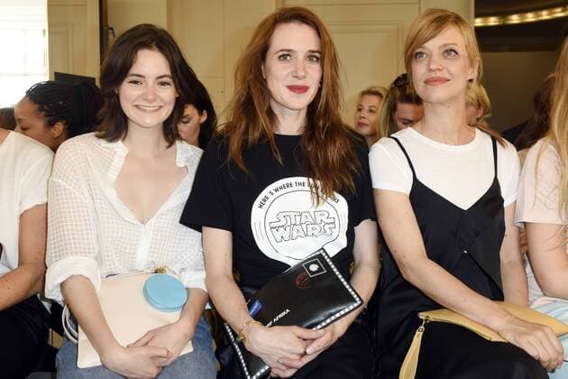 Lea van Acken, Julia Malik und Heike Makatsch bei der Malaikaraiss Fashion Show auf der Mercedes-Benz Fashion Week Berlin Spring Summer 2017. Berlin, 28.06.2016 Foto:xFredericx xFuturexImage