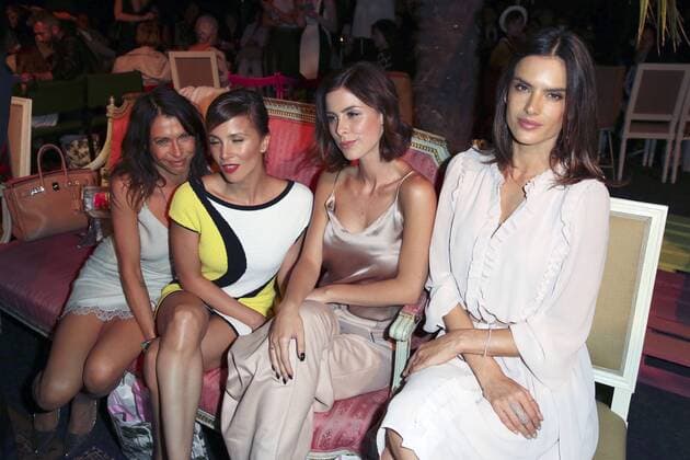 Jana Pallaske, Aylin Tezel, Lena Meyer-Landrut und Alessandra Ambrosio bei der Marc Cain Fashion Show auf der Mercedes-Benz Fashion Week Berlin Spring Summer 2017. Berlin, 28.06.2016 Foto:xS.xGabschx xFuturexImage