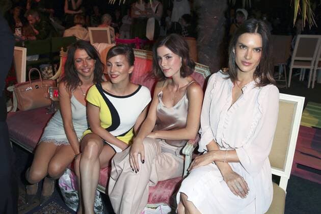 Berlin Fashion Week - Prominente bei Marc Cain Jana Pallaske, Aylin Tezel, Lena Meyer-Landrut und Alessandra Ambrosio bei der Marc Cain Fashion Show auf der Mercedes-Benz Fashion Week Berlin Spring Summer 2017. Berlin, 28.06.2016 Foto:xS.xGabschx xFuturexImage