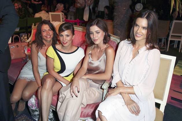 Jana Pallaske, Aylin Tezel, Lena Meyer-Landrut und Alessandra Ambrosio bei der Marc Cain Fashion Show auf der Mercedes-Benz Fashion Week Berlin Spring Summer 2017. Berlin, 28.06.2016 Foto:xS.xGabschx xFuturexImage