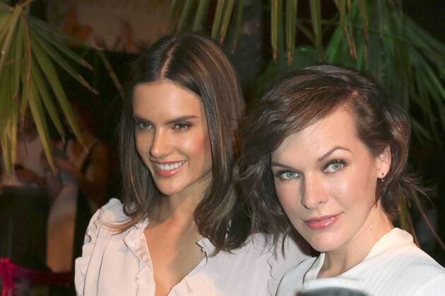 Alessandra Ambrosio und Milla Jovovich bei der Marc Cain Fashion Show auf der Mercedes-Benz Fashion Week Berlin Spring Summer 2017. Berlin, 28.06.2016 Foto:xS.xGabschx xFuturexImage