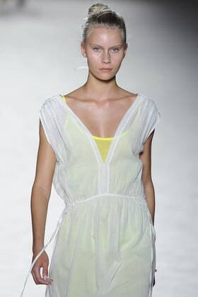 June 28, 2016 - Barcelona, Spain - A models wearing clothes from Sita Murt during the second day of 080 Barcelona Fashion Week on June 28, 2016 in Barcelona, Spain. Barcelona Spain  - ZUMAn230