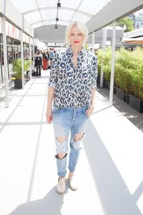 Franziska Knuppe - Ankunft zur Eva Herzog Fashion-Show im Rahmen der Mercedes-Benz Fashion Week Berlin Spring Summer 2017 im Erika-Hess-Eisstadion in Berlin am 28.06.2016. Mercedes-Benz Fashion Week Berlin Spring Summer 2017