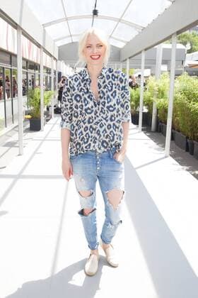 Franziska Knuppe - Ankunft zur Eva Herzog Fashion-Show im Rahmen der Mercedes-Benz Fashion Week Berlin Spring Summer 2017 im Erika-Hess-Eisstadion in Berlin am 28.06.2016. Mercedes-Benz Fashion Week Berlin Spring Summer 2017