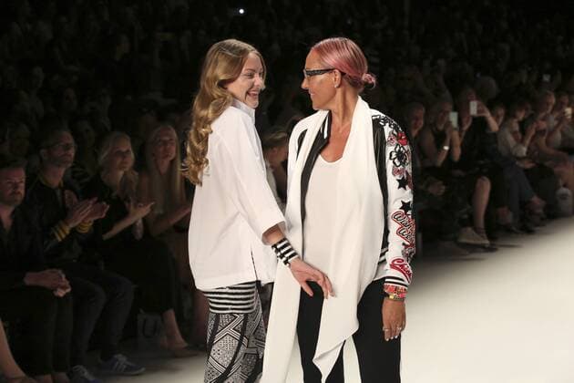 Bilder des Tages Berlin Fashion Week - Promis auf dem Laufsteg bei der Riani Modenschau Cheyenne Savannah Ochsenknecht mit Mutter Natascha Ochsenknecht bei der Riani Fashion Show auf der Mercedes-Benz Fashion Week Berlin Spring Summer 2017. Berlin, 28.06.2016 Foto:xS.xGabschx xFuturexImage