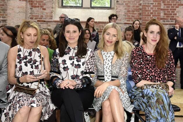 Kimberly Marteau Emerson, Katie Lowes, Julia Dietze und Julia Malik bei der Dorothee Schumacher Fashion Show auf der Mercedes-Benz Fashion Week Berlin Spring Summer 2017. Berlin, 29.06.2016 Foto:xFredericx xFuturexImage
