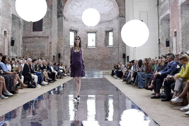 Model bei der Dorothee Schumacher Fashion Show auf der Mercedes-Benz Fashion Week Berlin Spring Summer 2017. Berlin, 29.06.2016 Foto:xFredericx xFuturexImage