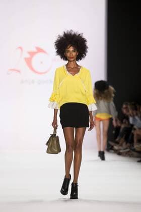 June 29, 2016 - Berlin, Germany - A model walks the runway at the Anja Gockel show during the Mercedes-Benz Fashion Week Berlin Spring Summer 2017 at Erika Hess Eisstadion in Berlin, Germany on June 29, 2016. Berlin Germany  - ZUMAn230