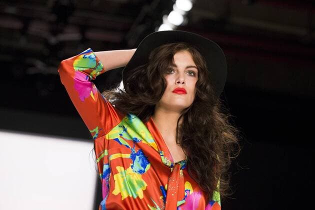 June 29, 2016 - Berlin, Germany - A model walks the runway at the Anja Gockel show during the Mercedes-Benz Fashion Week Berlin Spring Summer 2017 at Erika Hess Eisstadion in Berlin, Germany on June 29, 2016. Berlin Germany  - ZUMAn230