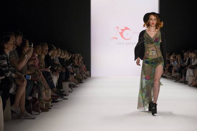 June 29, 2016 - Berlin, Germany - A model walks the runway at the Anja Gockel show during the Mercedes-Benz Fashion Week Berlin Spring Summer 2017 at Erika Hess Eisstadion in Berlin, Germany on June 29, 2016. Berlin Germany  - ZUMAn230