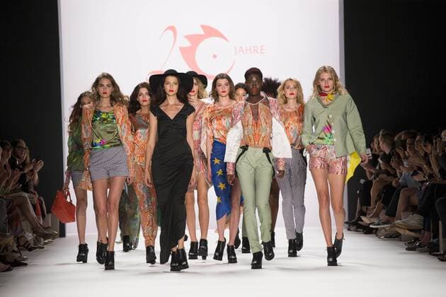 June 29, 2016 - Berlin, Germany - Models walk the runway at the Anja Gockel show during the Mercedes-Benz Fashion Week Berlin Spring Summer 2017 at Erika Hess Eisstadion in Berlin, Germany on June 29, 2016. Berlin Germany  - ZUMAn230